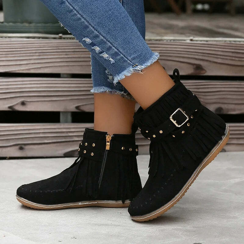 Bottines franges Podoways