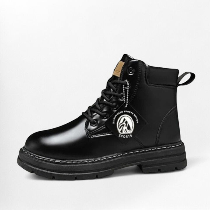 Bottines en cuir noir pour homme Podoways 39 Black