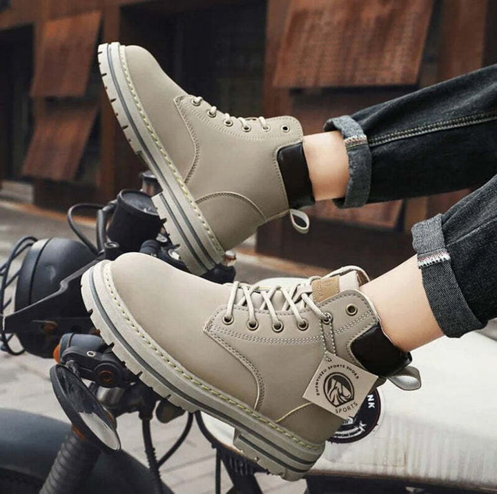 Bottines en cuir noir pour homme Podoways 39 Silver