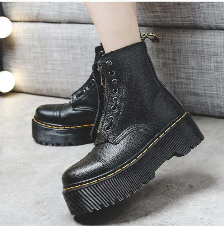 Bottines lacets cuir femme Podoways