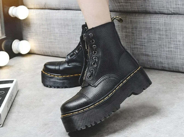 Bottines lacets cuir femme Podoways