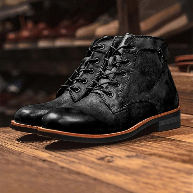 Bottines à lacets pour homme Podoways 38 Black
