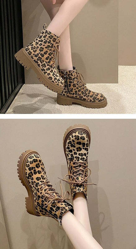 Bottines léopard Podoways