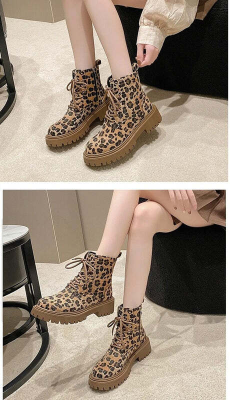 Bottines léopard Podoways