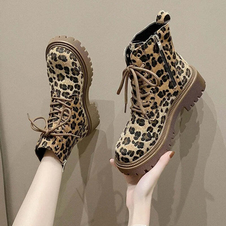 Bottines leopard femme Podoways