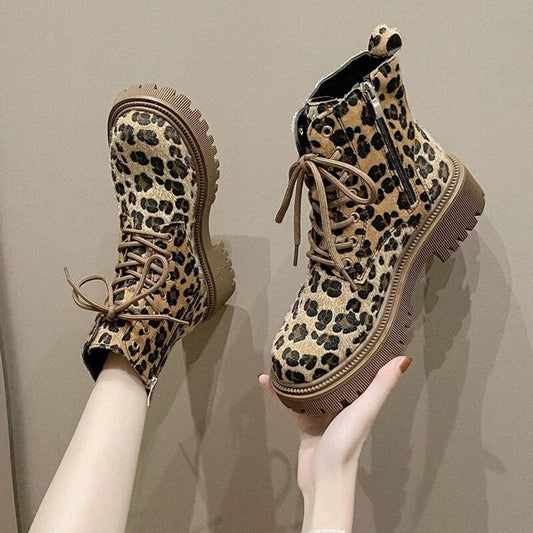 Bottines leopard femme Podoways