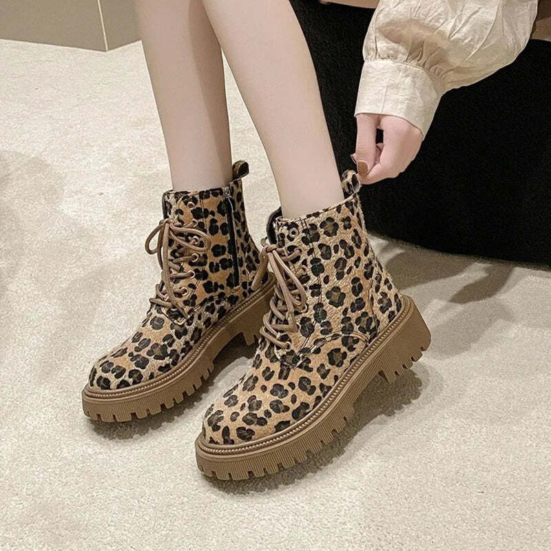 Bottines leopard femme Podoways