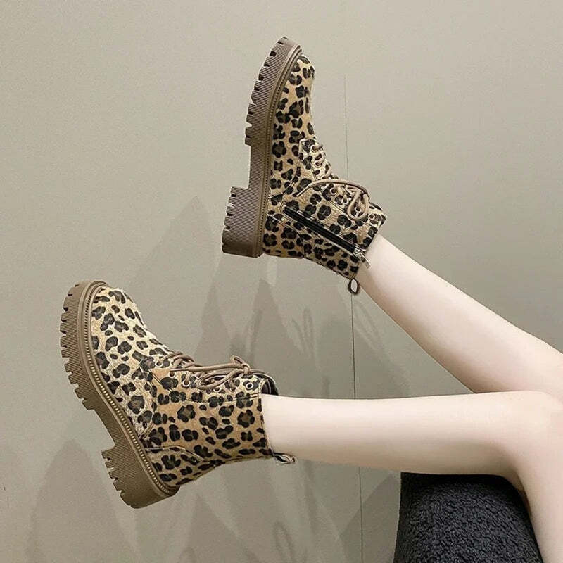Bottines leopard femme Podoways