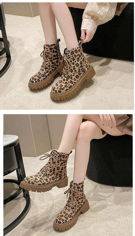Bottines leopard femme Podoways