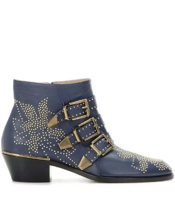 Bottines motard femme Podoways 35 MidnightBlue
