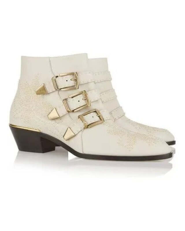 Bottines motard femme Podoways 35 Blanc