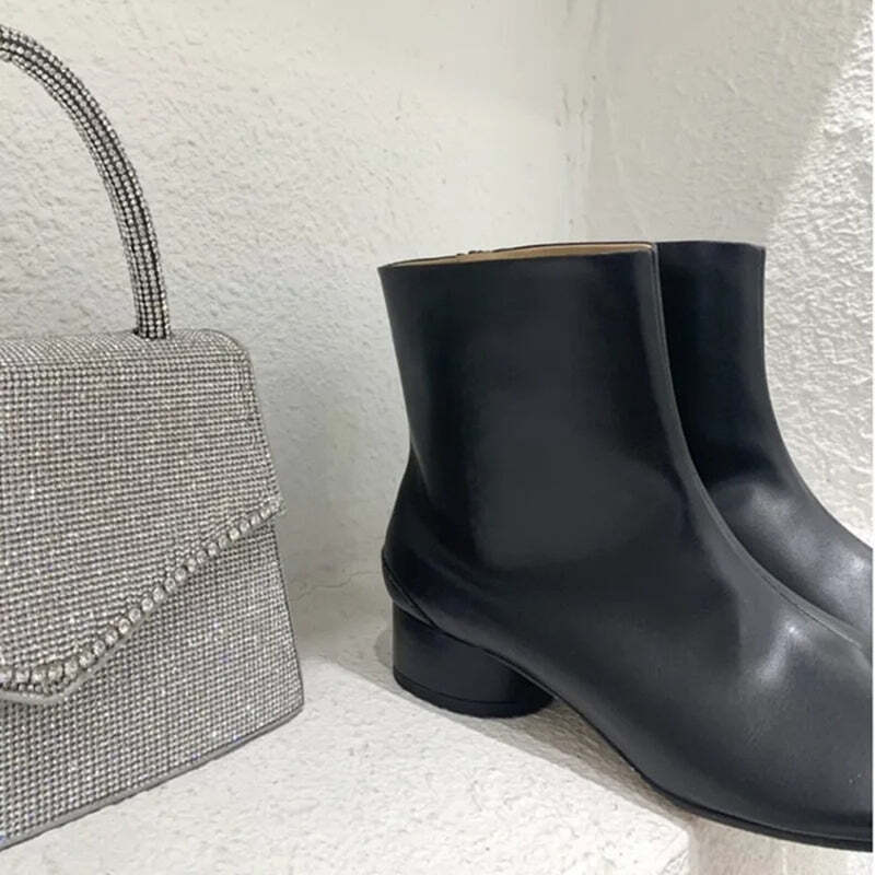 Bottines noires plateforme Podoways