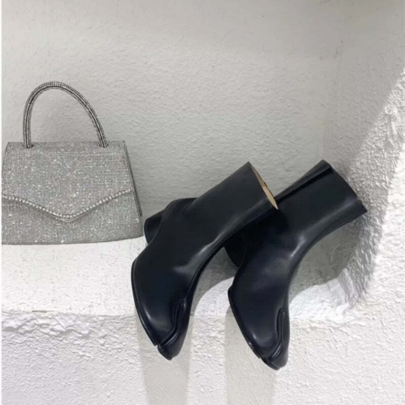 Bottines noires plateforme Podoways