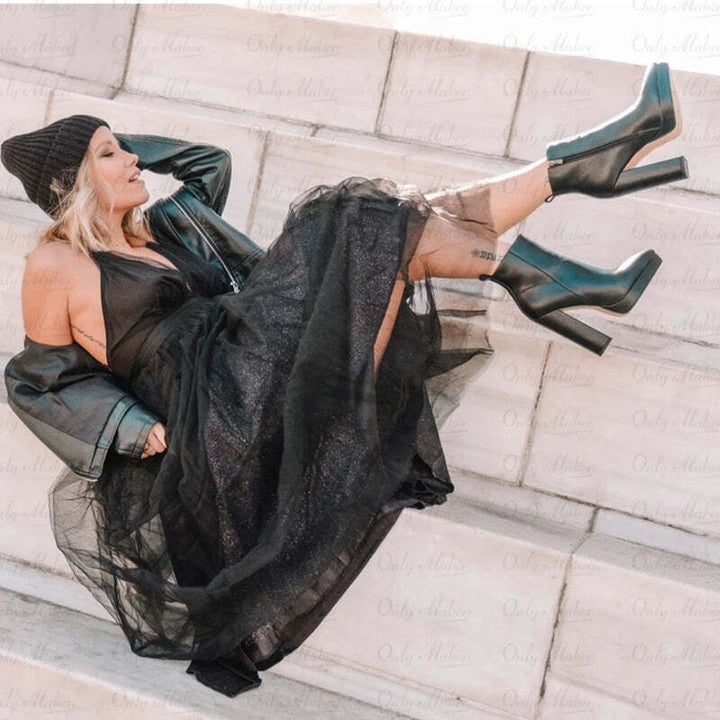 Bottines noires talons Podoways