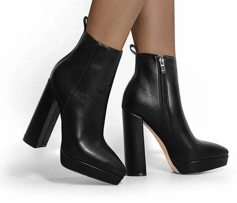 Bottines noires talons Podoways