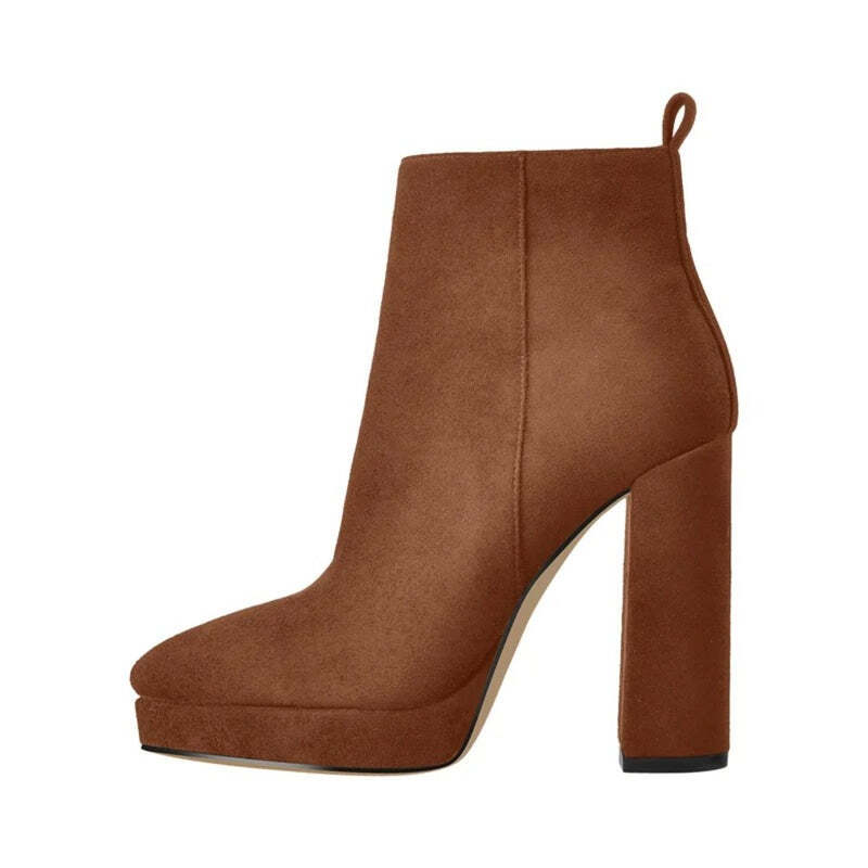 Bottines noires talons Podoways 35 Chocolate