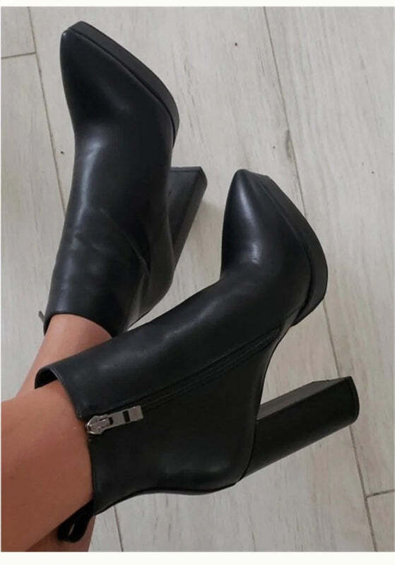 Bottines noires talons Podoways