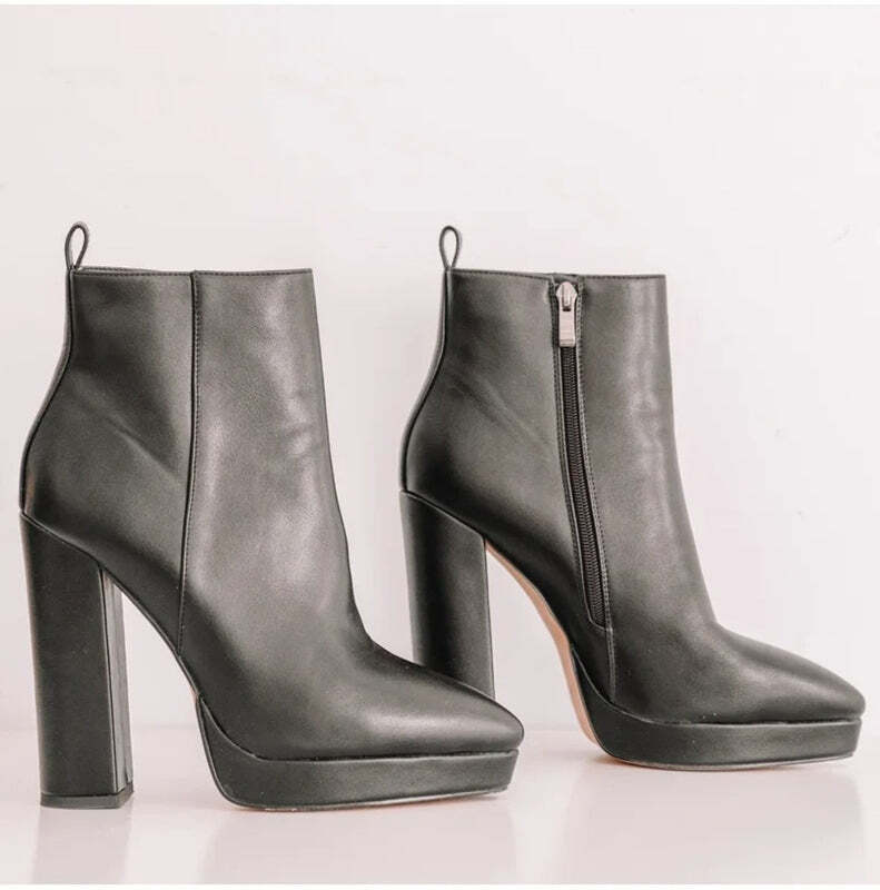 Bottines noires talons Podoways