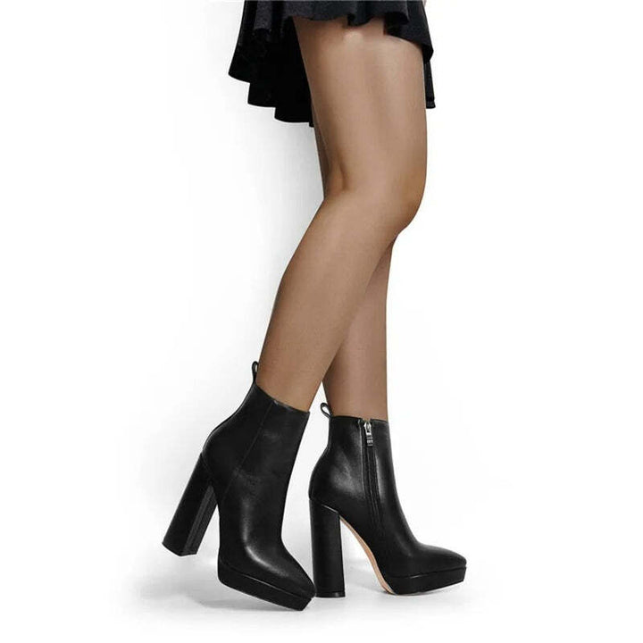 Bottines noires talons Podoways