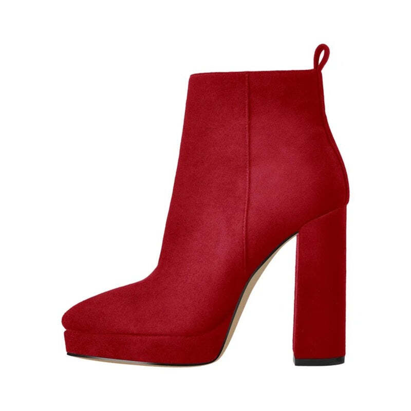 Bottines noires talons Podoways 35 Red