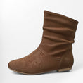 Charger l'image dans la visionneuse de la galerie, Bottines plissées Podoways 36 Chocolate
