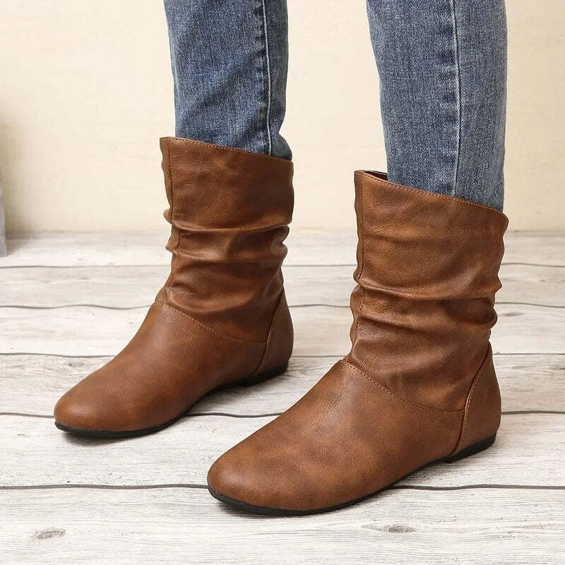 Bottines plissées Podoways