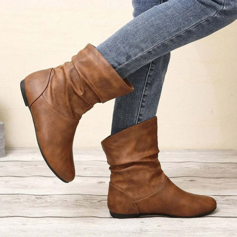 Bottines plissées Podoways