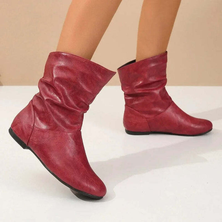 Bottines plissées Podoways 36 DarkRed