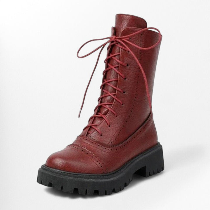 Bottines rouge bordeaux Podoways 35 DarkRed
