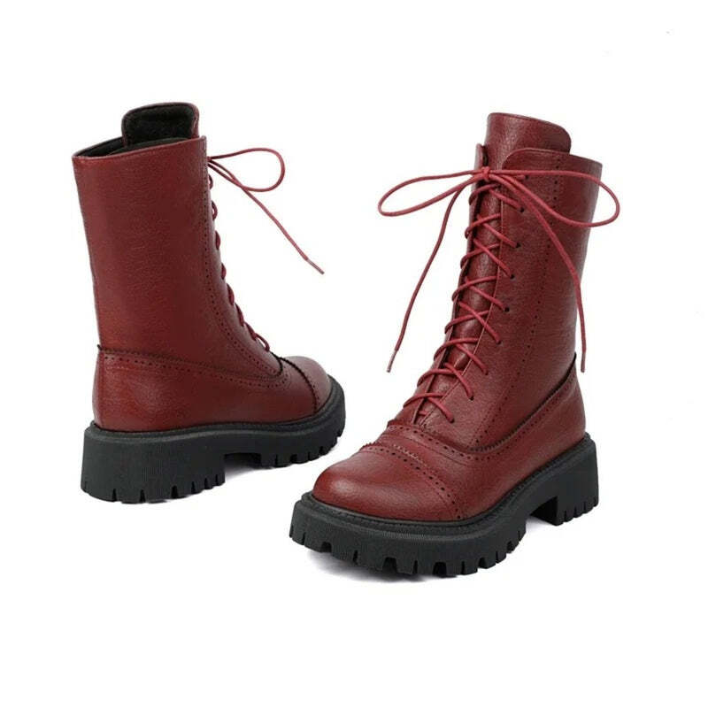 Bottines rouge bordeaux Podoways
