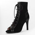 Charger l'image dans la visionneuse de la galerie, Bottines talon fin Podoways 34 Black
