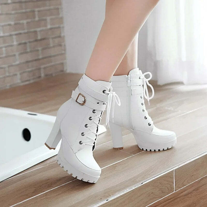 Bottines talons carrés Podoways