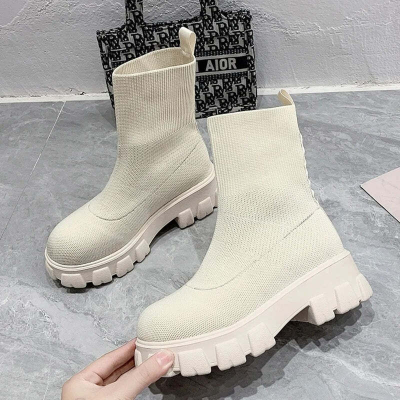 Bottines violettes Podoways 35 Blanc