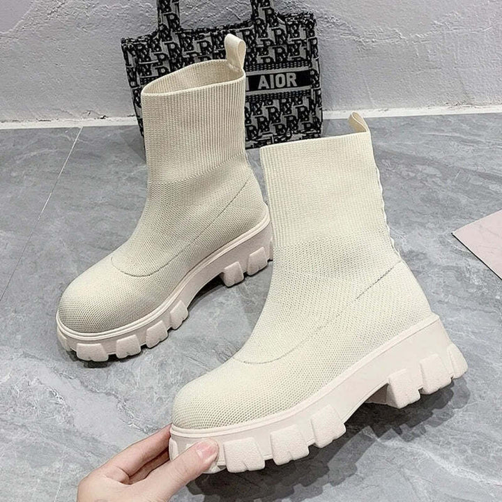 Bottines violettes Podoways 35 Blanc