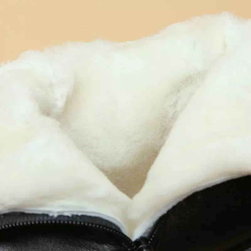 Bottines en cuir avec intérieur en peluche  Podoways   