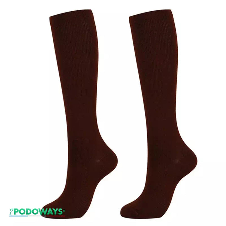 Chaussette de compression sport  Podoways 36 Maroon 