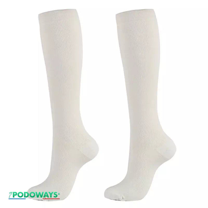 Chaussette de compression sport Podoways 36 Blanc