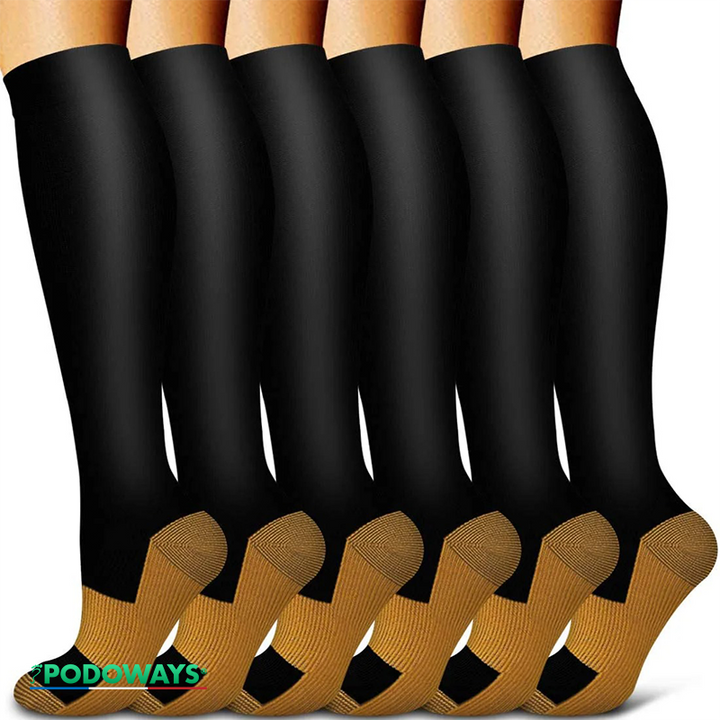 Chaussette de compression vélo Podoways 36 Sienna