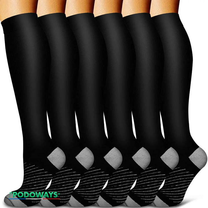 Chaussette de compression vélo  Podoways 36 Grey 
