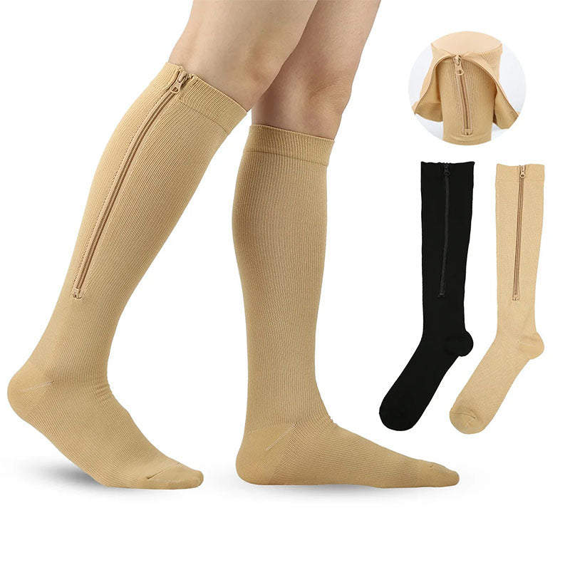 chaussette de contention avec fermeture eclair Chaussettes orthopédiques Podoways