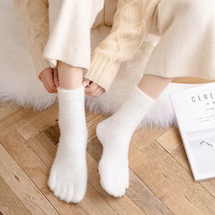 chaussettes à doigts femme Chaussettes orthopédiques Podoways 36 Blanc