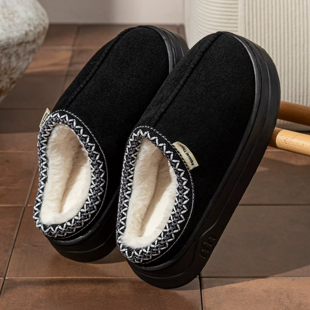 Chaussons Chauds Femme – Fourrés avec Semelle Antidérapante Podoways