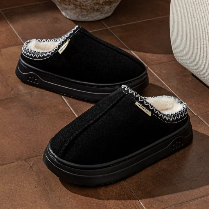 Chaussons Chauds Femme – Fourrés avec Semelle Antidérapante Podoways