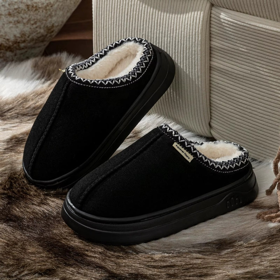 Chaussons Chauds Femme – Fourrés avec Semelle Antidérapante Podoways