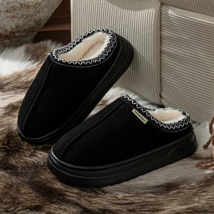 Chaussons Chauds Femme – Fourrés avec Semelle Antidérapante Podoways