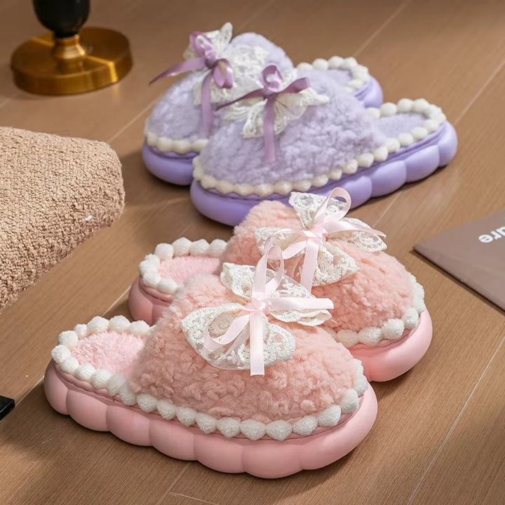 Chaussons Douillets Femme – Fourrés avec Semelle Épaisse Podoways
