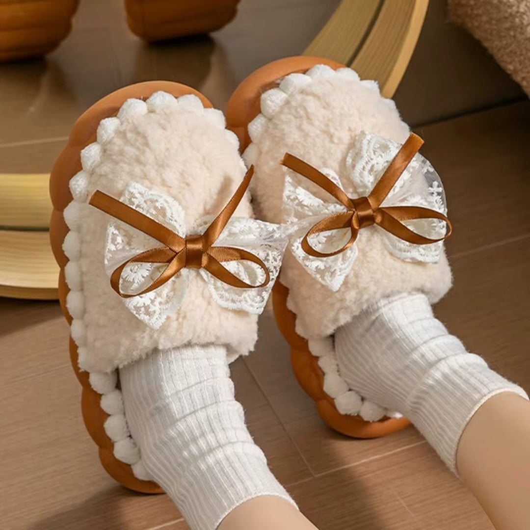 Chaussons Douillets Femme – Fourrés avec Semelle Épaisse Podoways