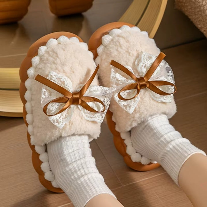 Chaussons Douillets Femme – Fourrés avec Semelle Épaisse Podoways