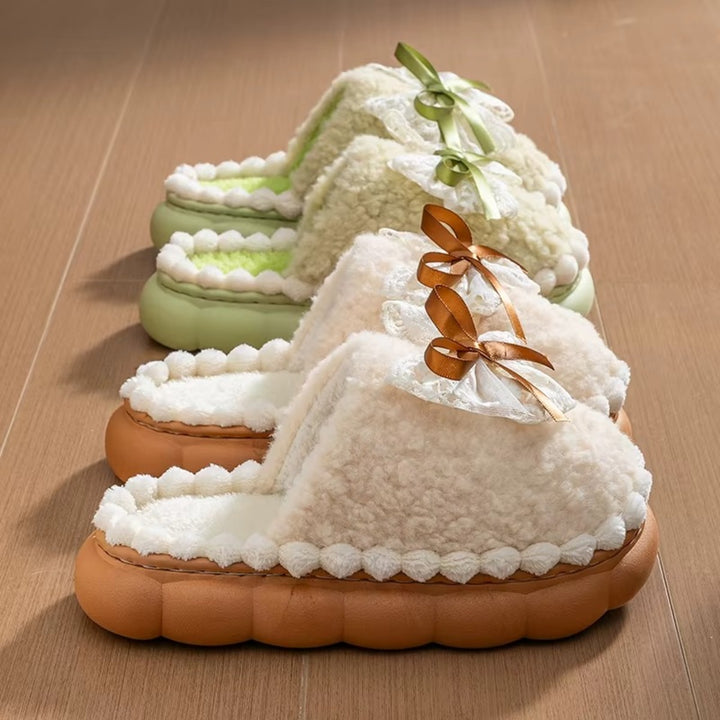 Chaussons Douillets Femme – Fourrés avec Semelle Épaisse Podoways