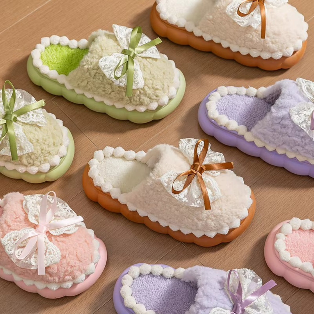 Chaussons Douillets Femme – Fourrés avec Semelle Épaisse Podoways